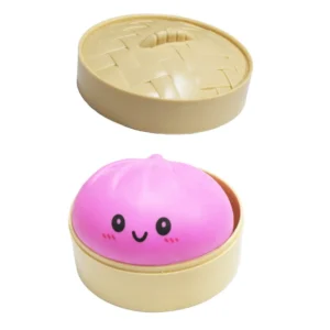 Gniotek antystresowy pieróg squishy Różowy
