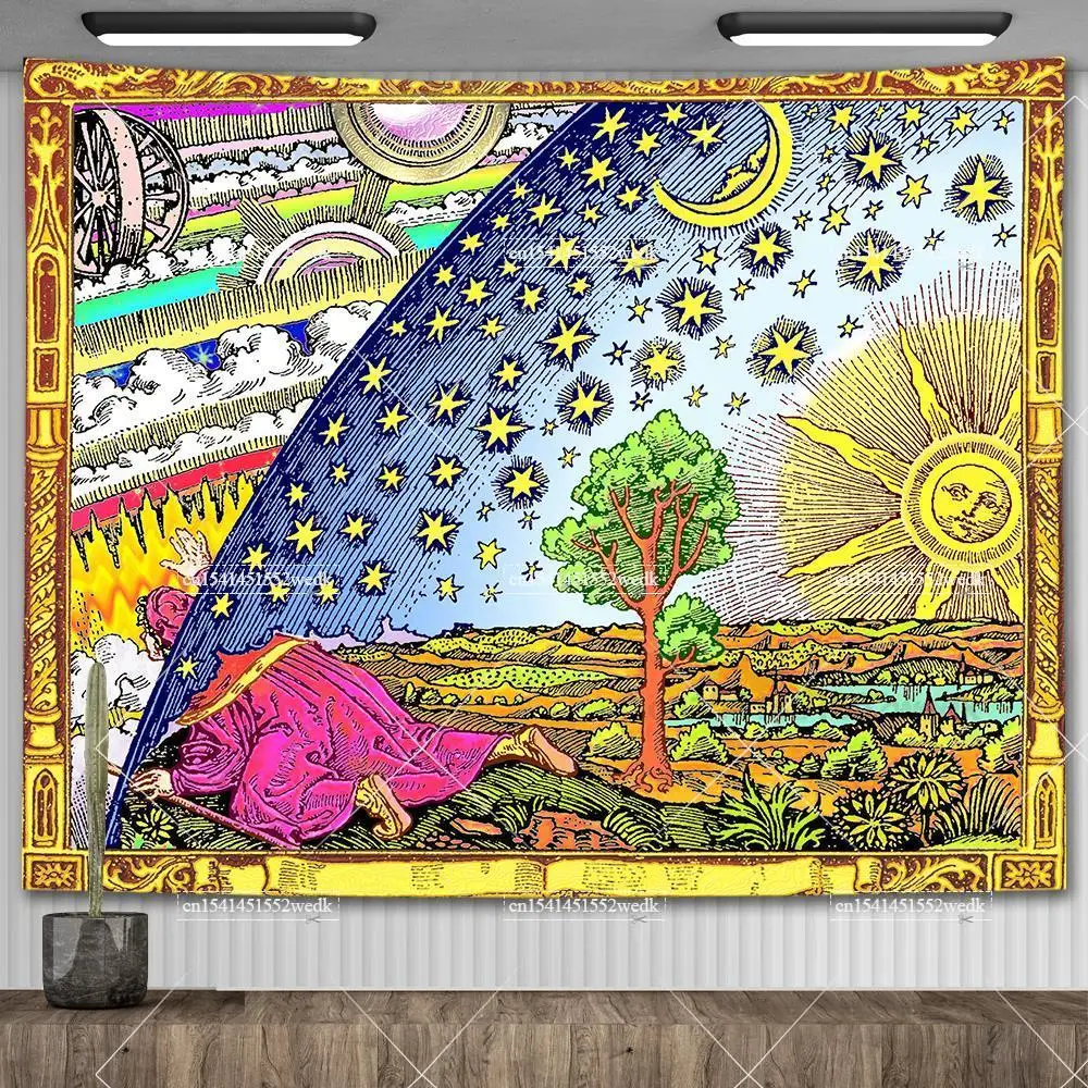 Gobelin ścienny Flammarion - dekoracja w stylu tarota Morela