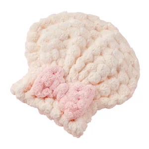 Gruby turban do mokrych włosów z mikrofibry Jasny fiolet
