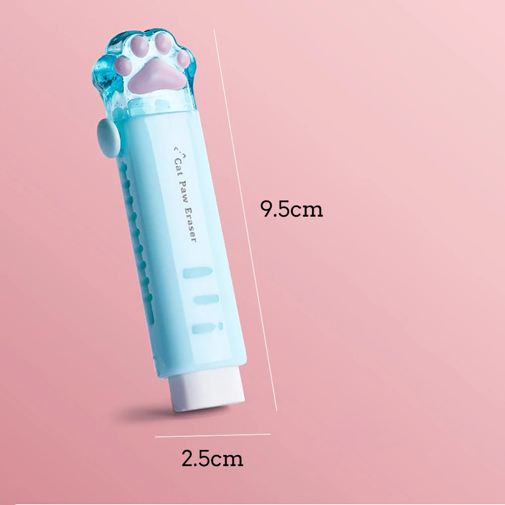 Gumka do ścierania kocia łapka push-pull Fioletowy