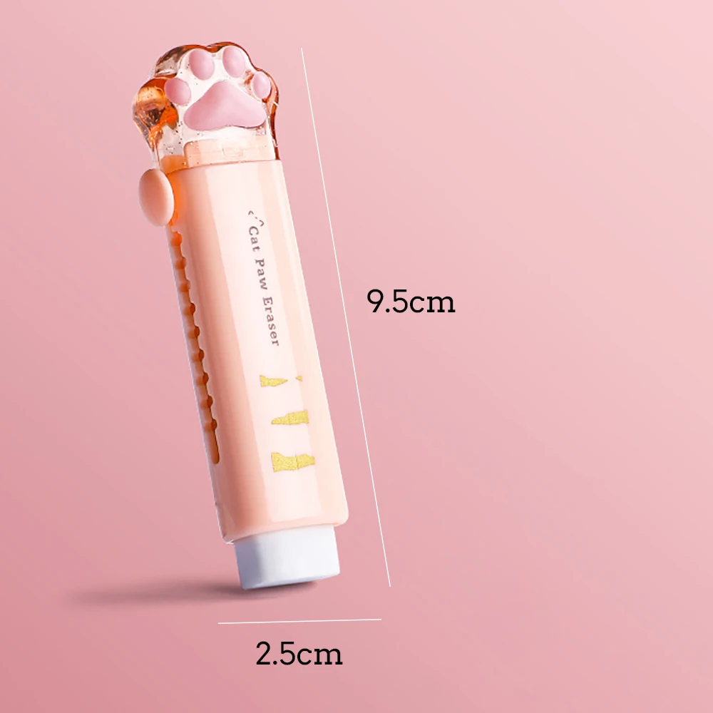 Gumka do ścierania kocia łapka push-pull Jasnoszary