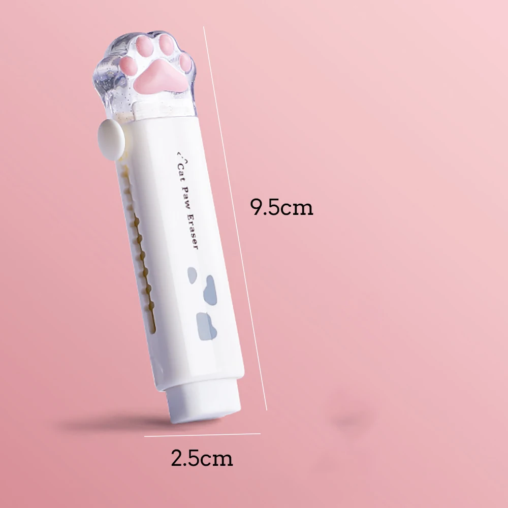 Gumka do ścierania kocia łapka push-pull Niebieski