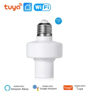 Inteligentna oprawka E27 WiFi – adapter żarówki smart Beżowy