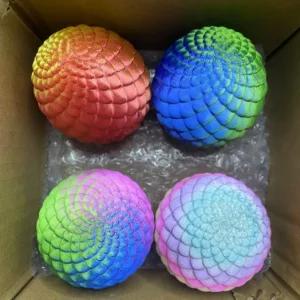 Jajka niespodzianki z wężem druk 3D 4 szt. Jasnozielony