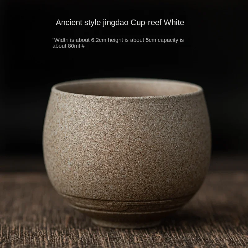 Japońska ceramiczna filiżanka do herbaty Kung Fu — ręcznie robiona żółty