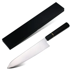 Japoński nóż Gyuto VG10 z lustrzaną klingą i hebanową rękojeścią 048 mirror gyuto