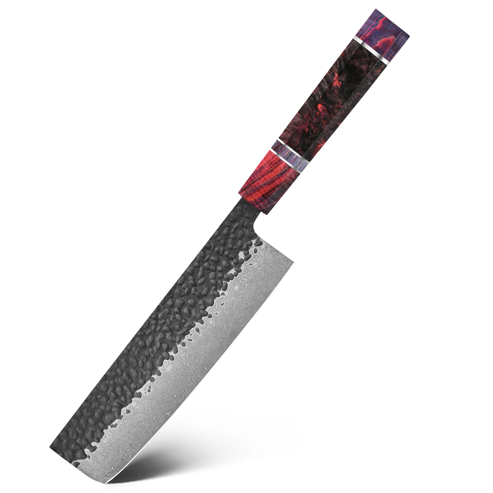 Japoński nóż szefa kuchni ze stali damasceńskiej 67 warstw Nakiri knife