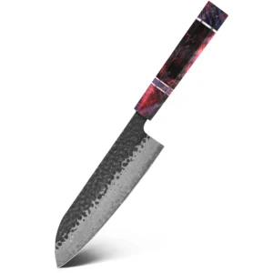 Japoński nóż szefa kuchni ze stali damasceńskiej 67 warstw Santoku knife