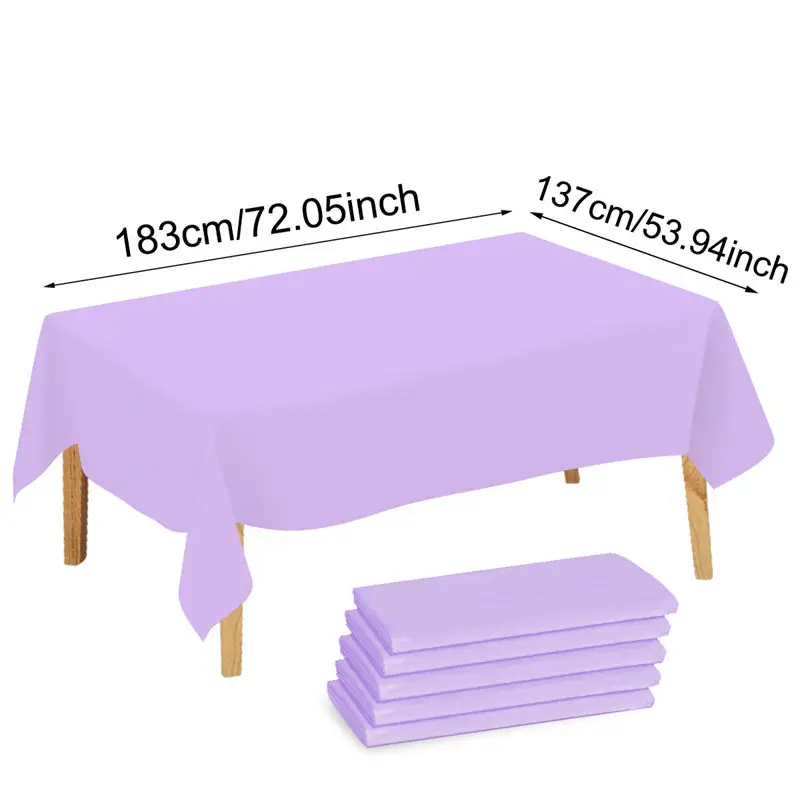 Jednorazowy obrus 137x183 cm – na urodziny i imprezy Fioletowy