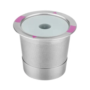 Kapsułki K-Cup Wielokrotnego Użytku ze Stali do Keurig Jasnoszary