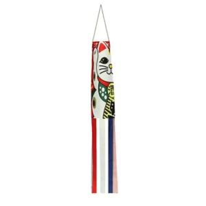 Karp Koinobori — kolorowy wiatrowskaz ogrodowy Zielony