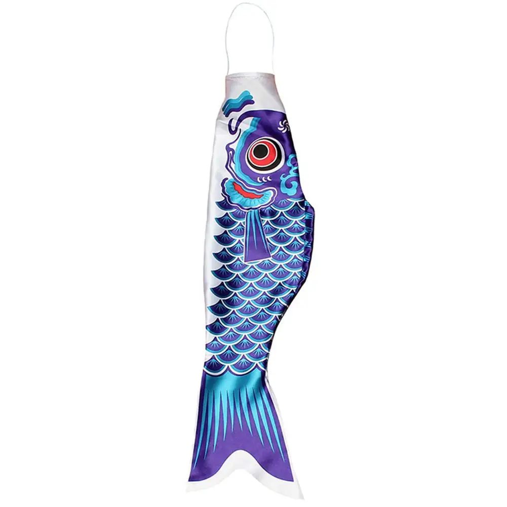 Karp koinobori wiatrowskaz w kształcie ryby Niebieski