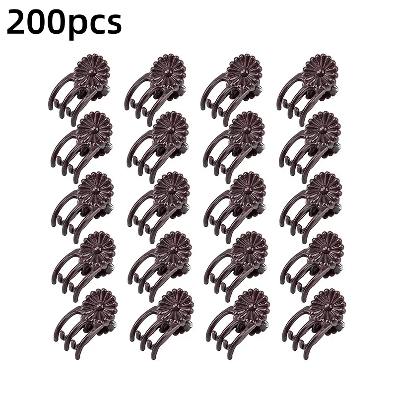 Klipsy do podwiązywania roślin, 100/200 szt. Pomarańczowy