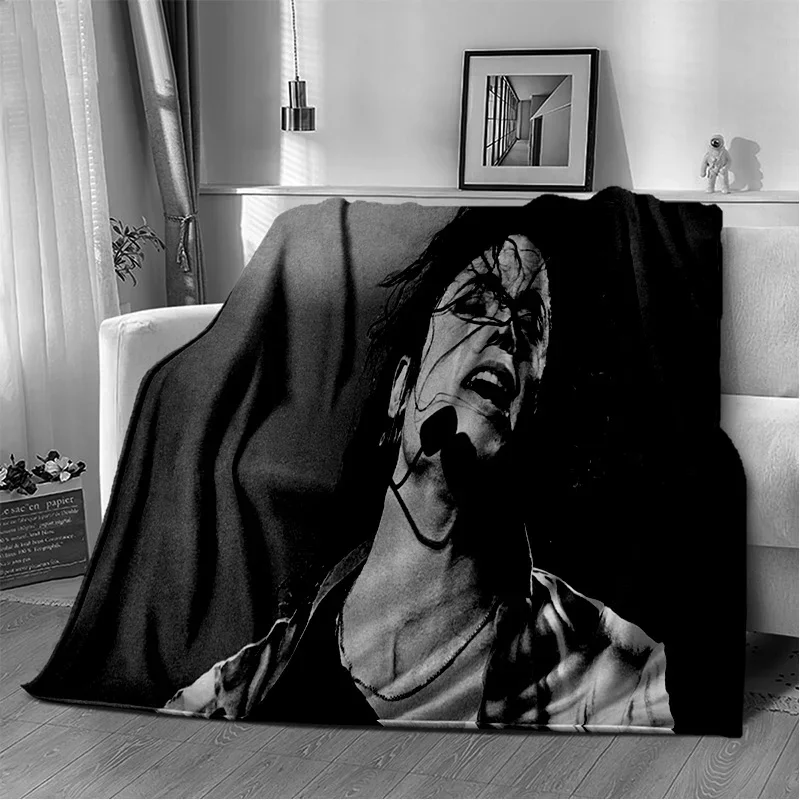 Koc flanelowy z nadrukiem HD w stylu retro Flannel blanket 8