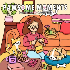 Kolorowanka dla dorosłych Pets Moments z domowymi zwierzakami Wielo