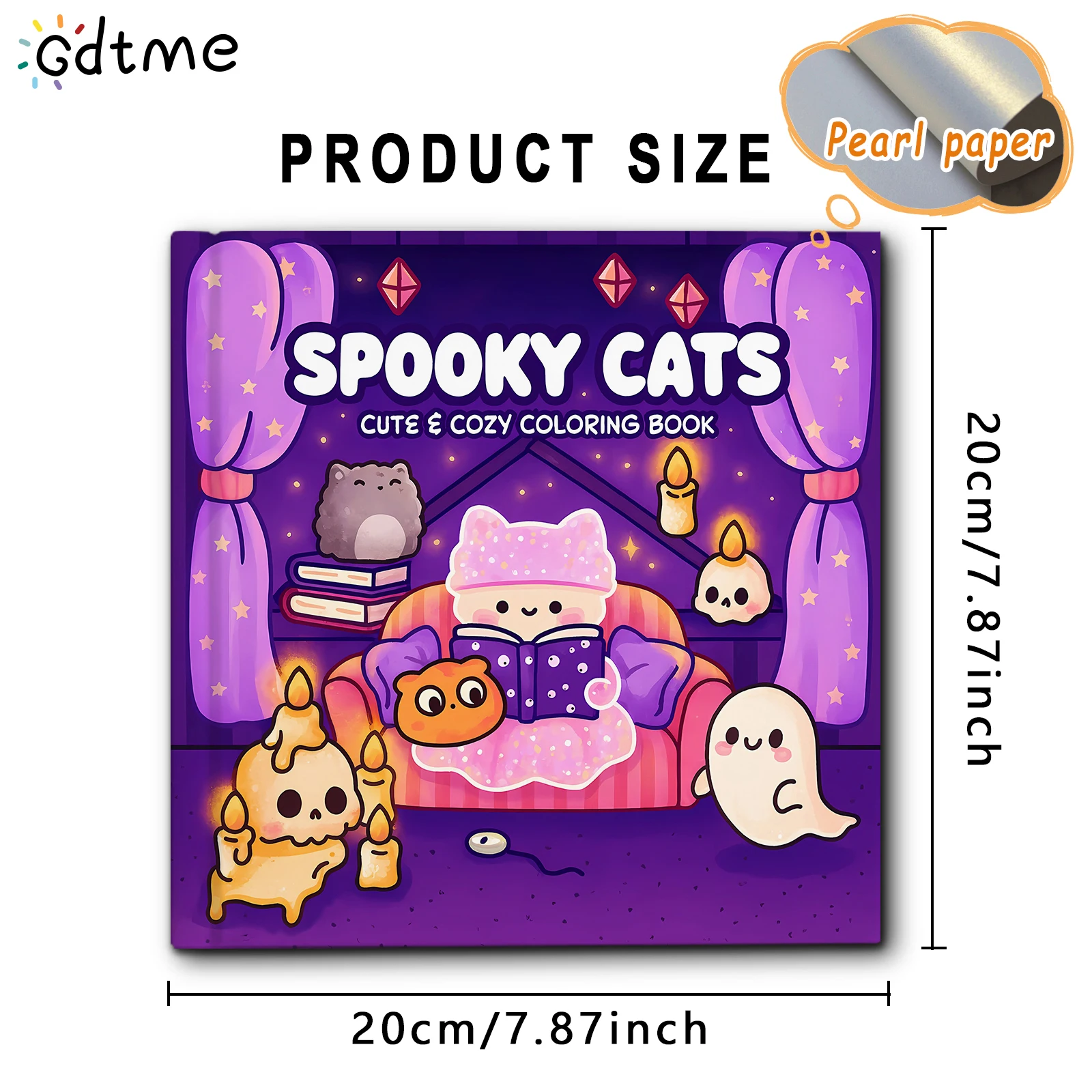 Kolorowanka Spooky Cats - kreskówkowe koty do malowania Wielo