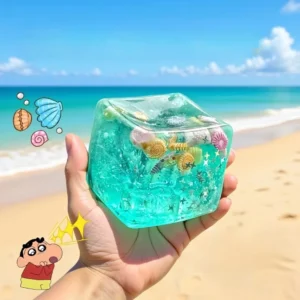 Kostka antystresowa Squishy Ocean z powolnym powracaniem do kształtu Khaki