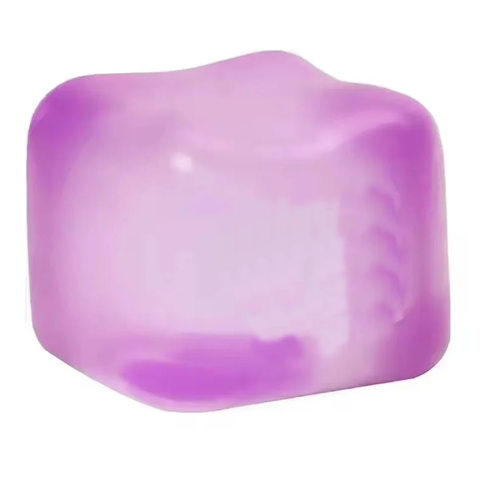 Kostka sensoryczna antystresowa do ściskania Needoh Nice Cube Zielony fluorescencyjny