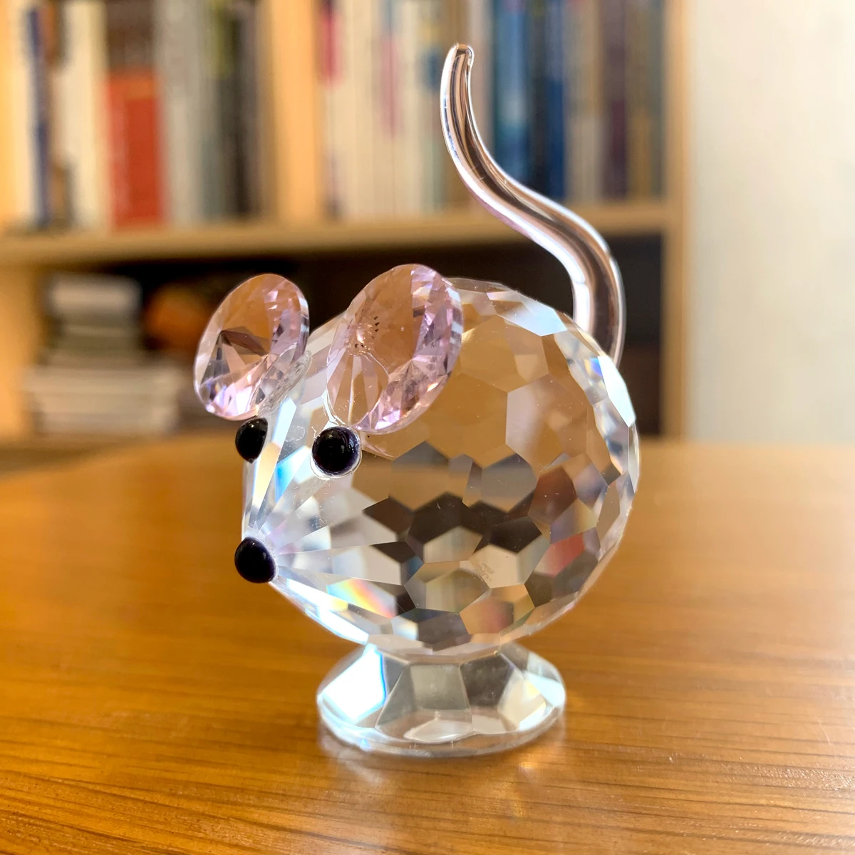 Kryształowa figurka szklana zwierzę paperweight dekoracja stołu Wielokolorowy