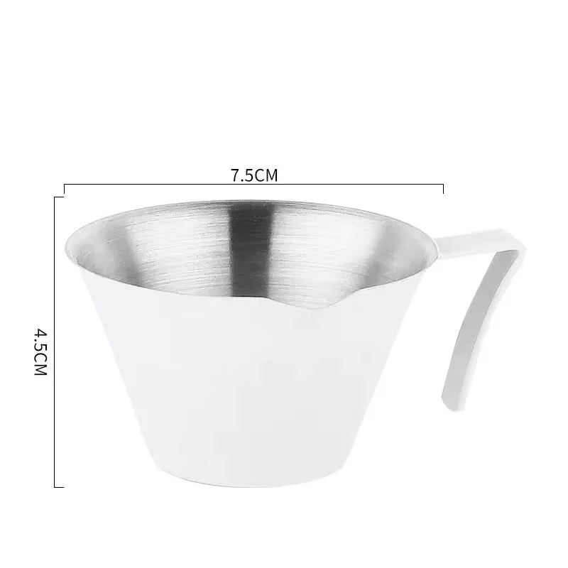 Stalowy kubeczek do espresso 100 ml ze skalą uncji Jasnozielony