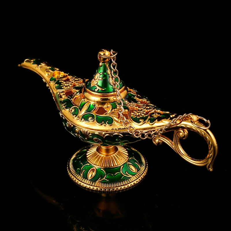 Lampka w kształcie lampy Aladyna — dekoracja biurka i prezentu Niebieski
