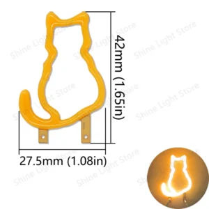 Lampka LED COB dekoracyjna – kolorowe światło na imprezę Pomarańczowy