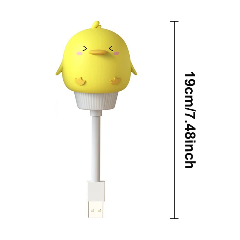Lampka nocna USB LED w kształcie uroczego zwierzątka do sypialni Granatowy