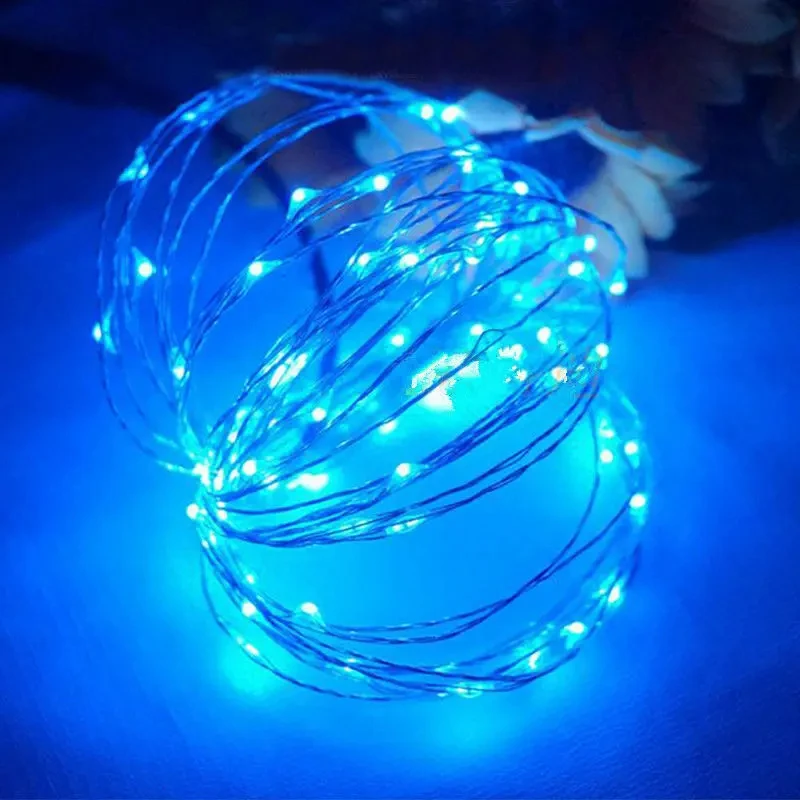 Lampki fairy LED na baterie 1–10 m do sypialni i ogrodu Biały