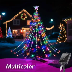 Lampki LED w kształcie gwiazdy USB lub solarne Multicolor