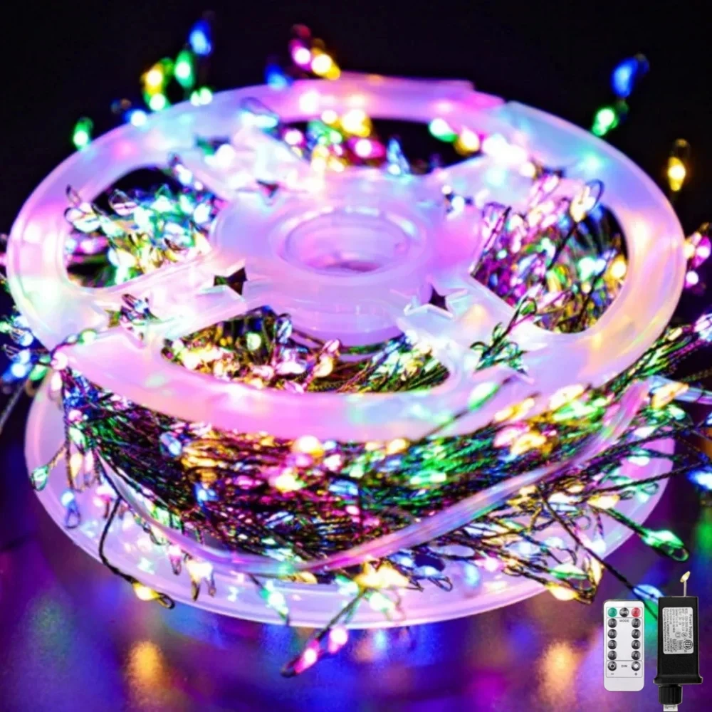 Lampki LED w kształcie petard z pilotem RGB do dekoracji wesel i imprez Rgb