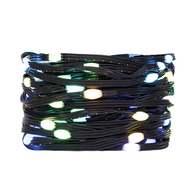 Adresowalne lampki LED WS2812B RGB na druciku miedzianym Ciemnożółty