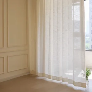 Lniane firany tiulowe do salonu i sypialni Tulle