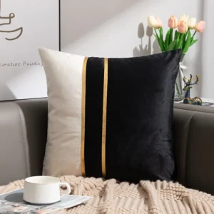 Luksusowa nordycka aksamitna poszewka na zagłówek sofa sypialnia 45x45 cm Brązowy