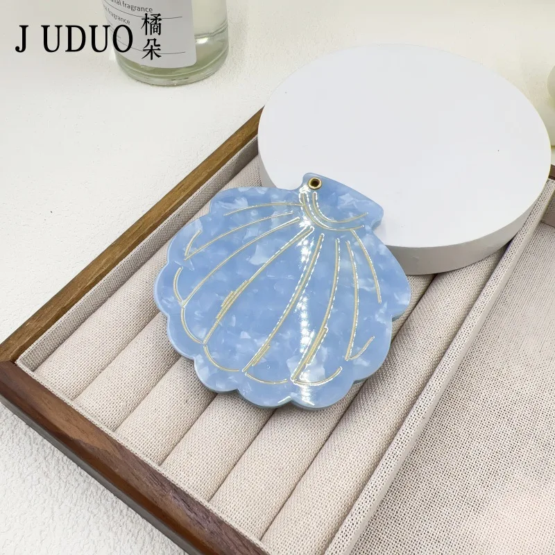 Lusterko kieszonkowe w etui — małe lusterko do makijażu Niebieski