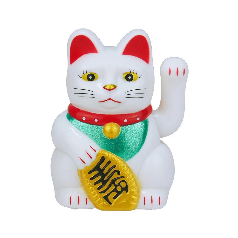 Machający kot solarny Lucky Cat figurka dekoracyjna do domu Ciemny szary