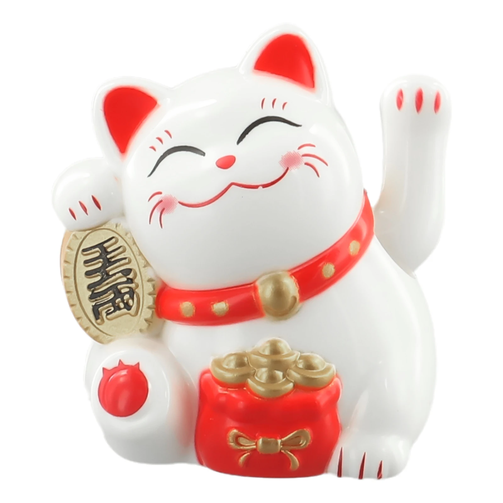 Machający kot solarny Lucky Cat figurka dekoracyjna do domu Jasnozielony