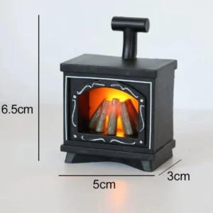 Magnes na lodówkę retro gramofon i kotek miniaturowa dekoracja domu Lawenda