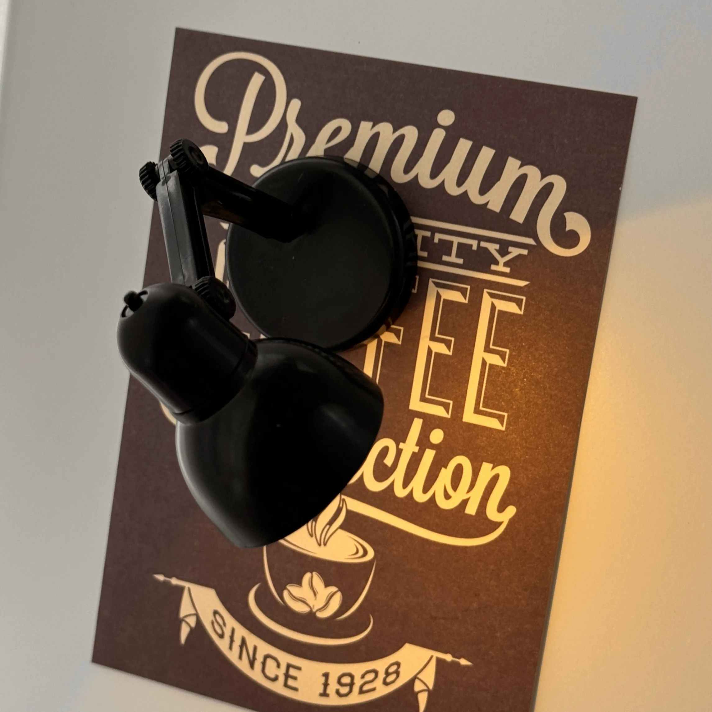 Magnes na lodówkę retro gramofon i kotek miniaturowa dekoracja domu Niebieski
