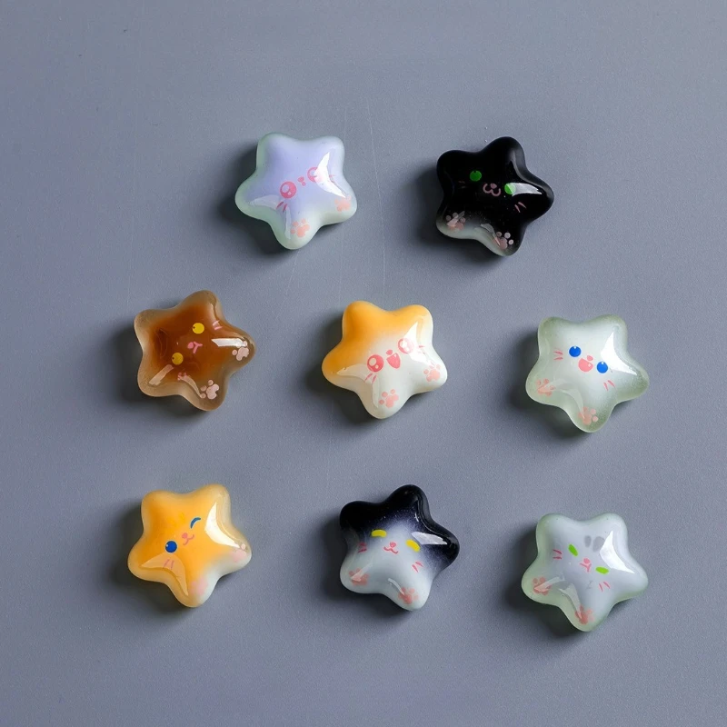 Magnesy na lodówkę z kotami - zestaw 8 sztuk Armijna zieleń