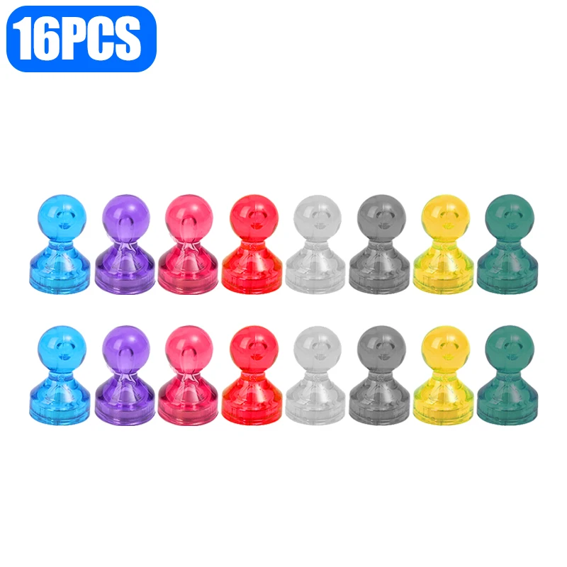 Stożkowe magnesy neodymowe push-pin do whiteboard i lodówki żółty