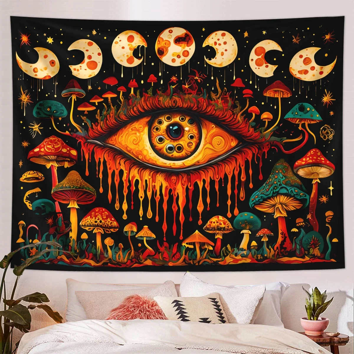 Makatka mandala - dekoracja ścienna boho Bu 13