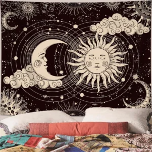 Makatka mandala - dekoracja ścienna boho Bu 5