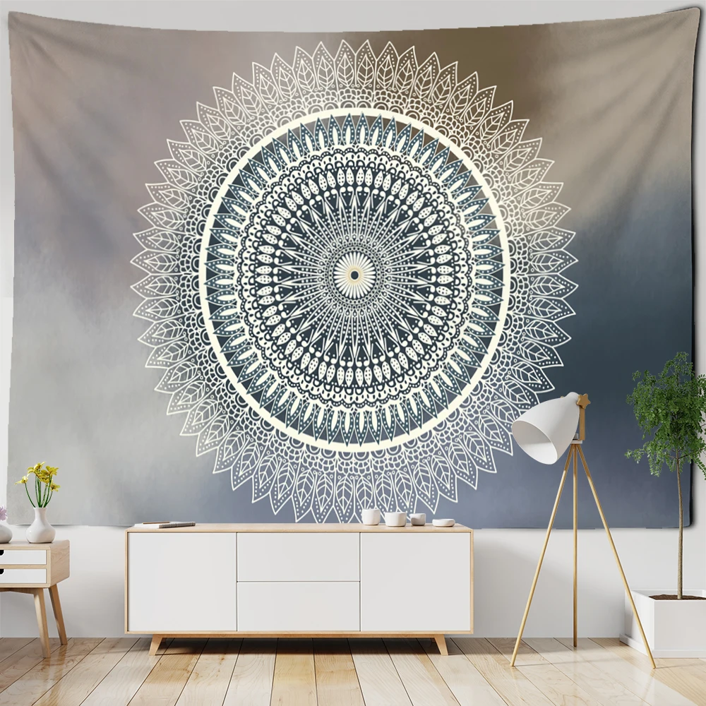 Makatka mandala na ścianę w stylu boho hippie Breen
