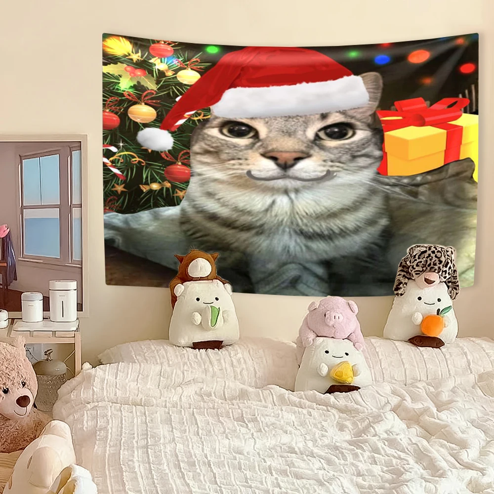 Makatka z zabawnym kotem na ścianę Masło