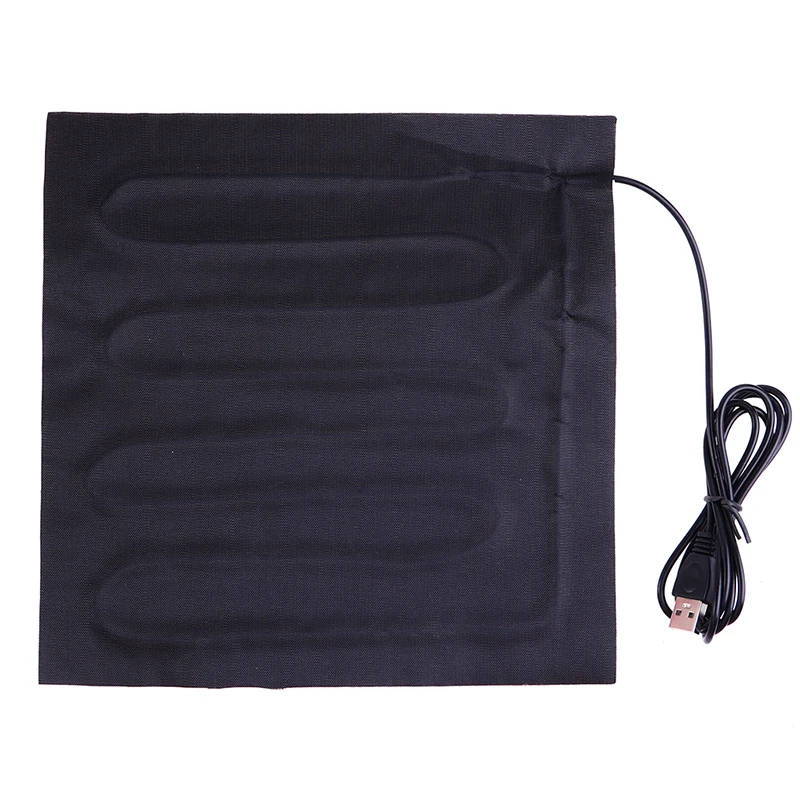 Mata grzewcza USB 22x22 cm z włókna węglowego dla zwierząt i rąk Armijna zieleń