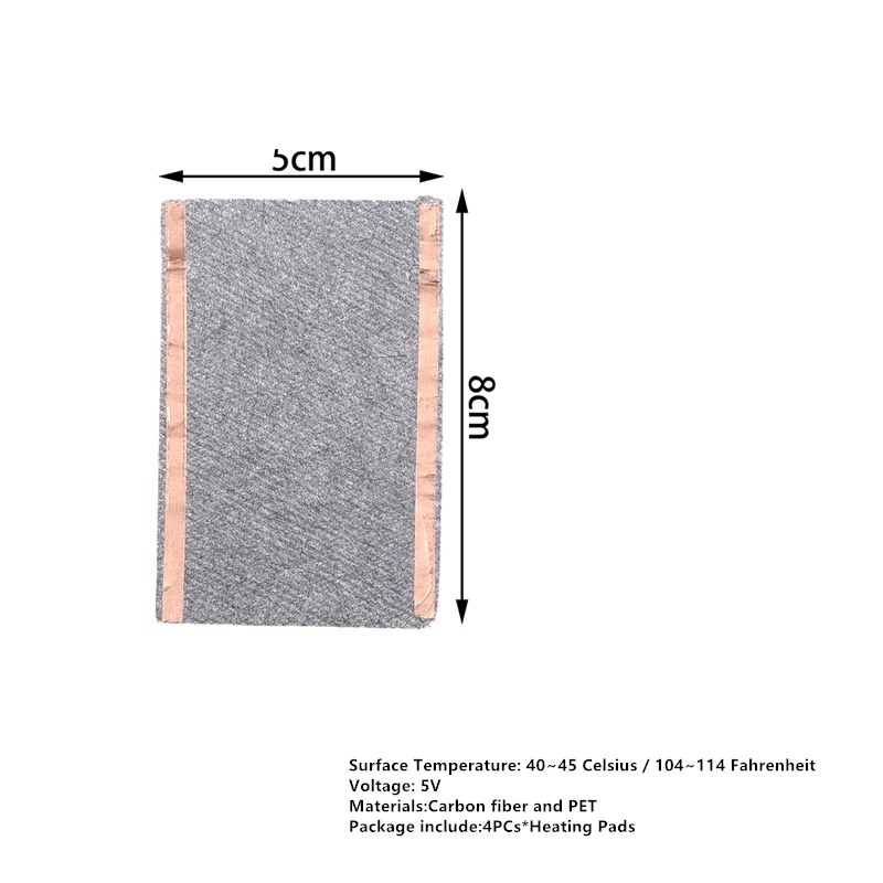 Mata grzewcza z włókna węglowego 30x30 cm USB Wielo