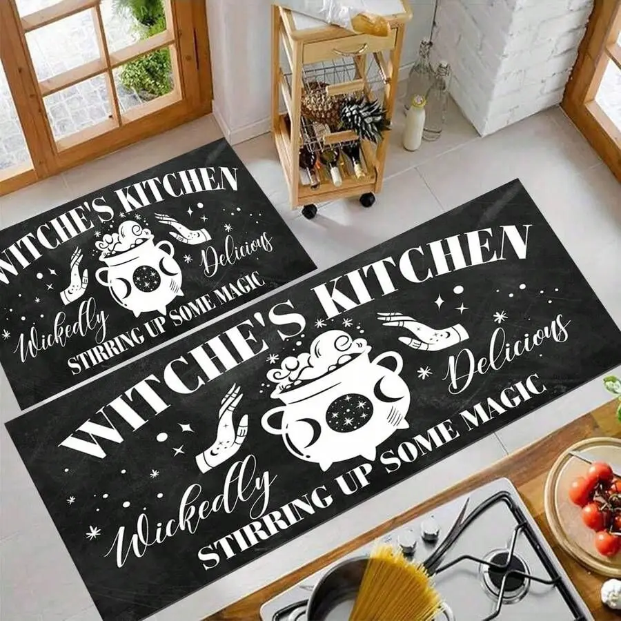 Antypoślizgowa mata kuchenna w gotyckim stylu wiedźma Fsjr 2