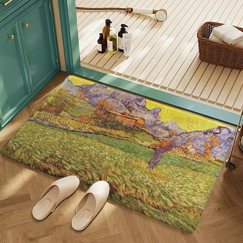 Mata łazienkowa antypoślizgowa Gwiaździsta noc Van Gogh Z5