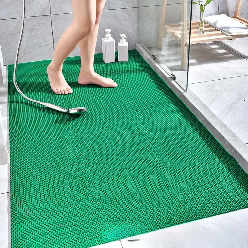 Antypoślizgowa mata PCV do kuchni i łazienki — wodoodporna plastikowa Biały