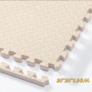 Mata piankowa puzzle 2,5 cm antypoślizgowa dla dzieci do raczkowania Camelowy